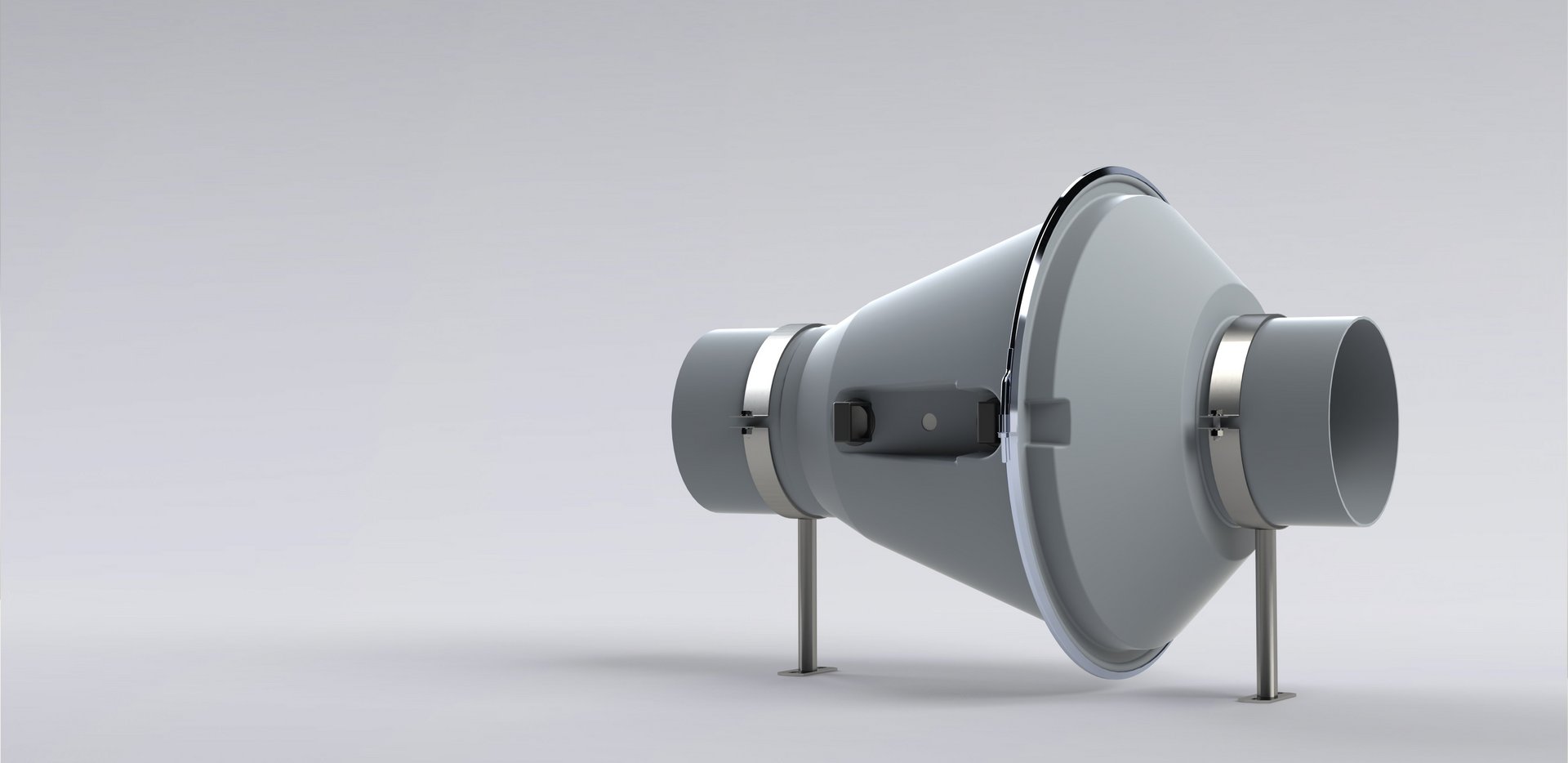 Dachventilator in Kunststoff mit Dachsockel für Abluftabsaugung aus Industriegebäuden - Colasit