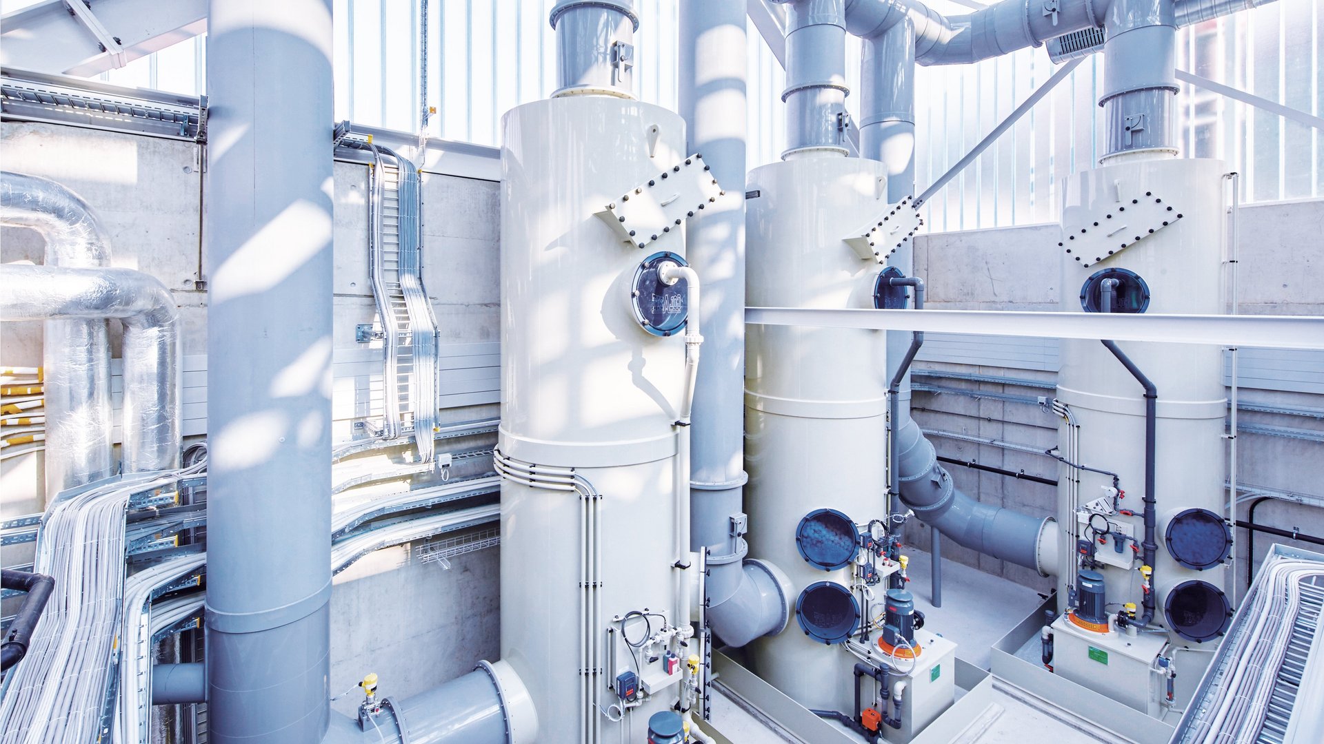 Industrieabluftreinigungsanlagen aus Kunststoff für umweltschädliche Abluft und Gase - Colasit