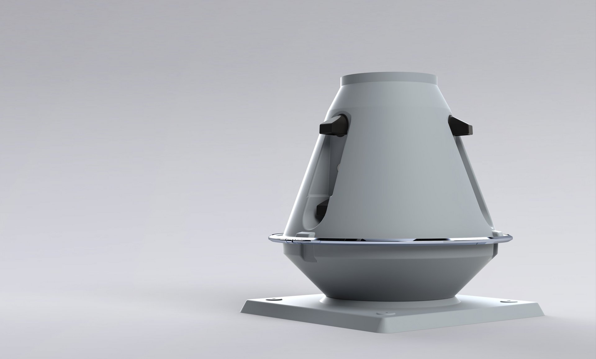 Dachventilator in Kunststoff mit Dachsockel für Abluftabsaugung aus Industriegebäuden - Colasit